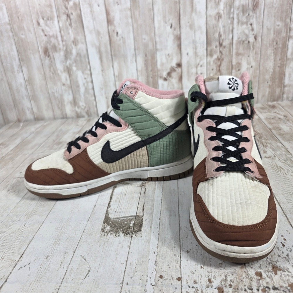 Nike Dunk High Next Nature Toasty Rattan Brown Green DN9909-100 Womens 7 - Picture 5 of 8